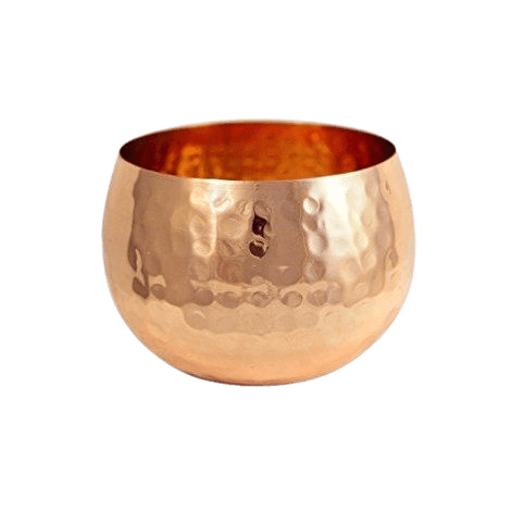 IRON HAMMER FLOWER VASE (COPPER PLATED) 